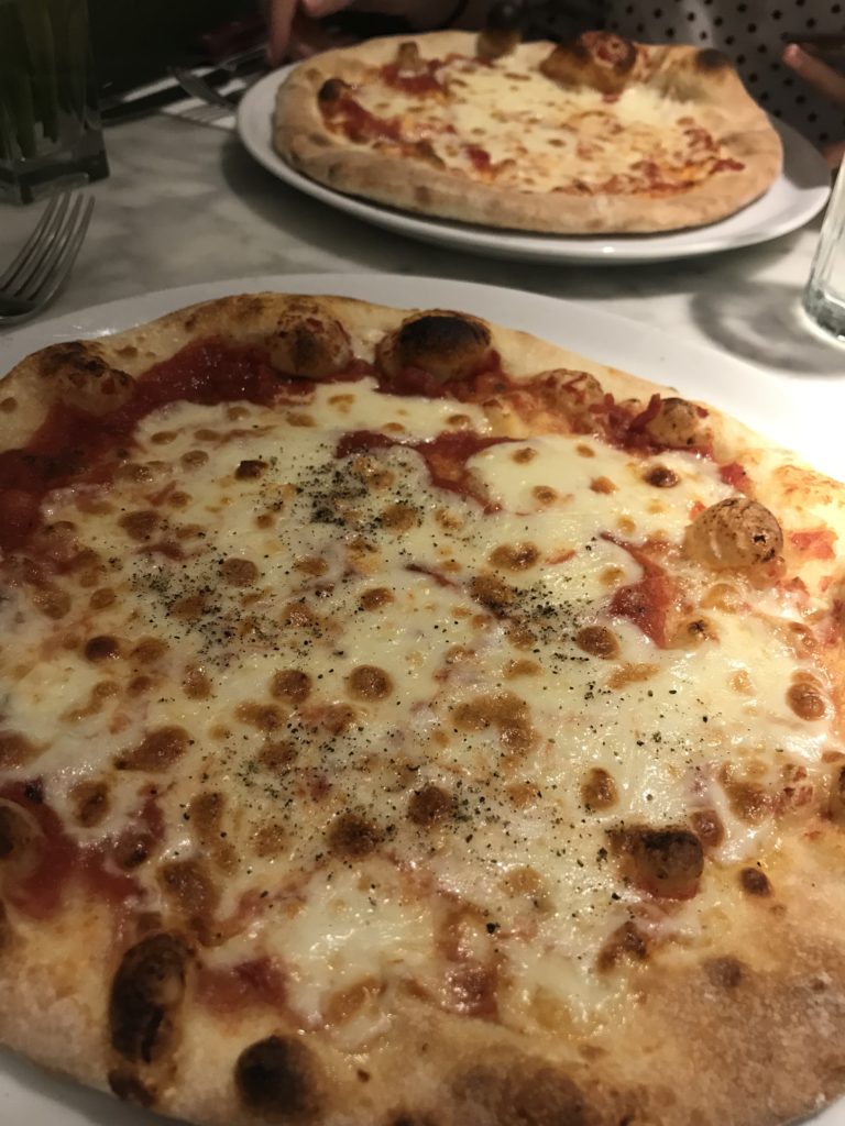 Pizza at Olivelli in London.
