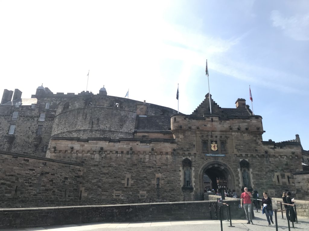 The entrance to Edinburgh Castle. 